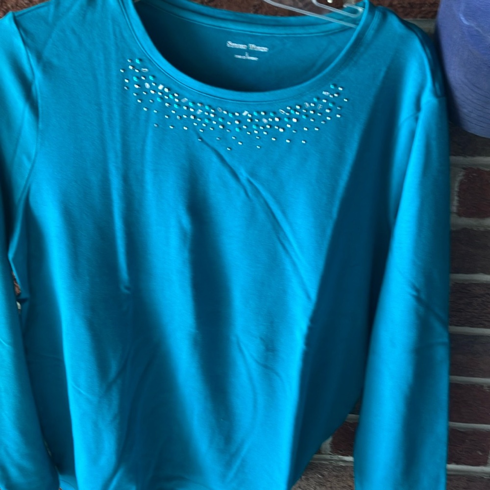 Studio Works teal long sleeve